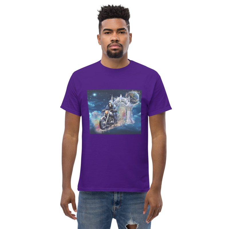 Skeleton motorcycle unisex tee