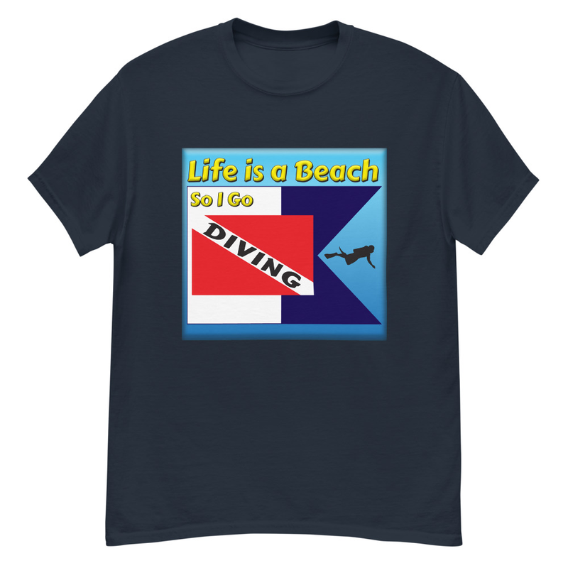 Life is a Beach Diving unisex classic tee