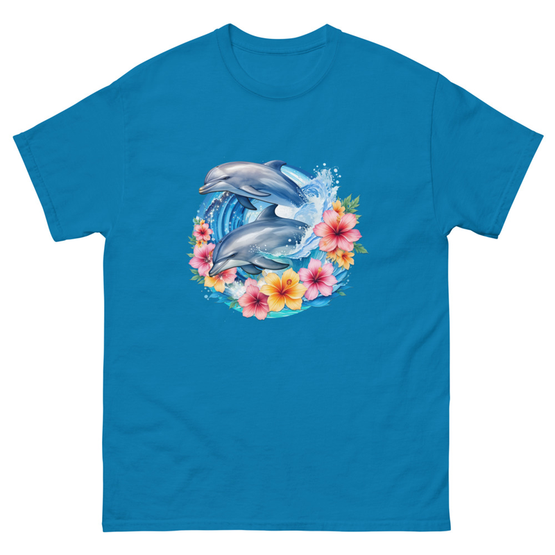 Dolphins Floral unisex tee