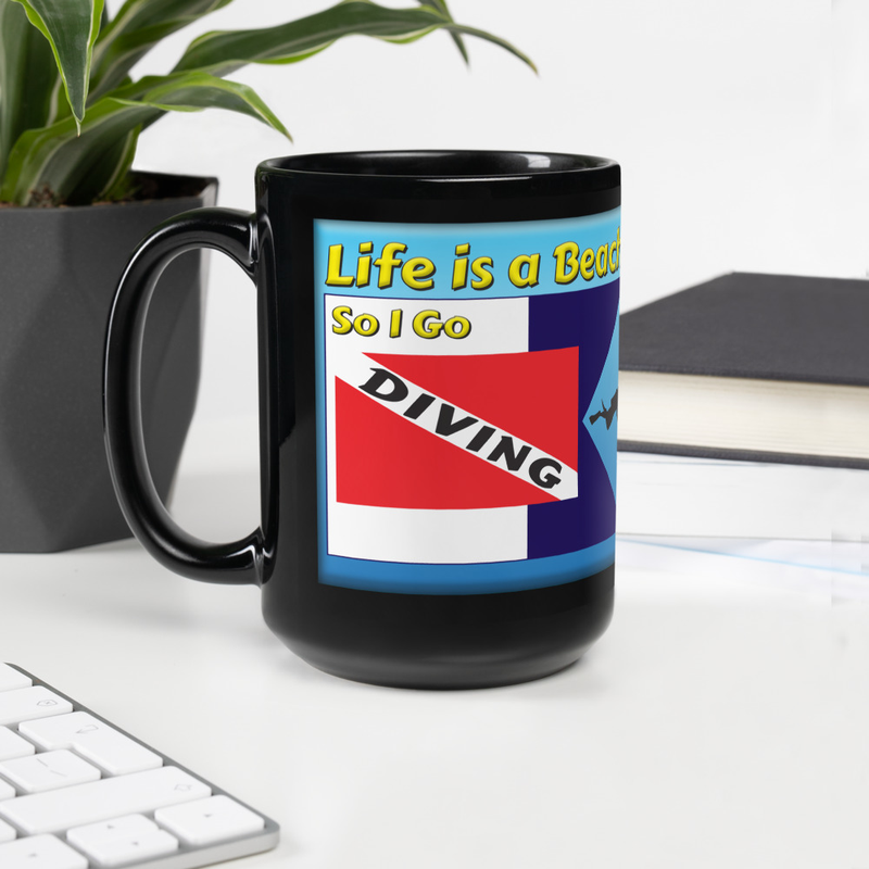 Life is a Beach Diving Mug