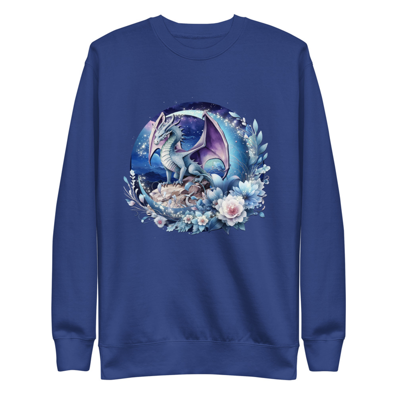 Dragon floral unisex sweatshirt