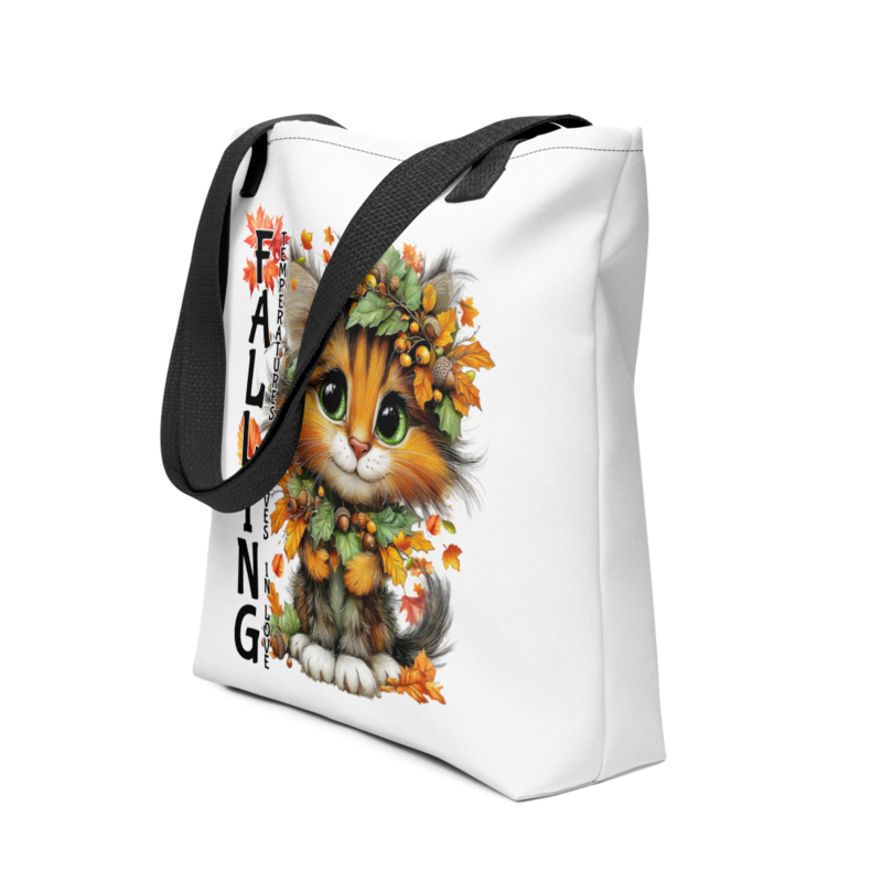 Falling Cat tote bag