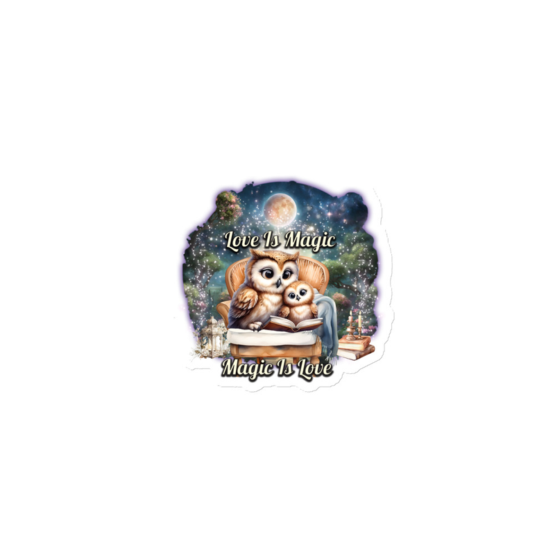 Owls Love Is Magic magnet