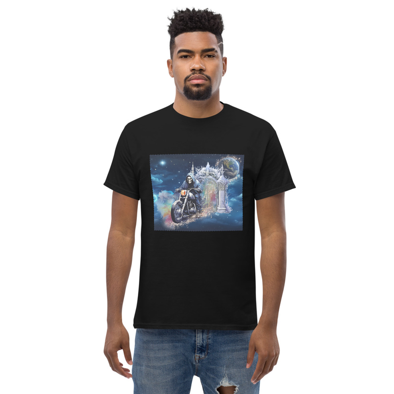 Skeleton motorcycle unisex tee