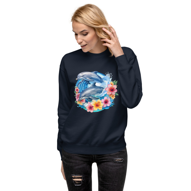 Dolphins Floral unisex sweatshirt