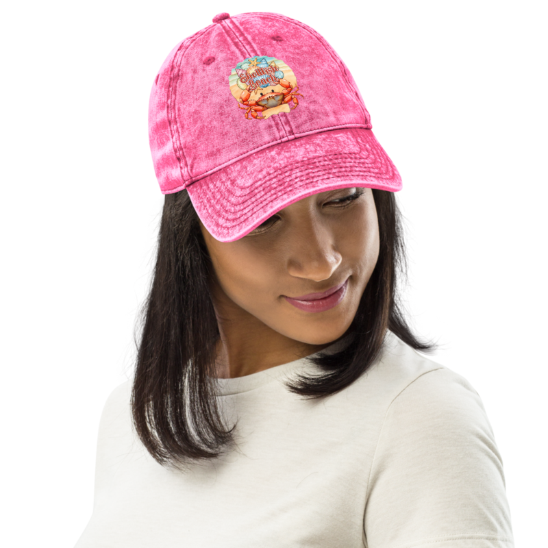 Shellfish Beach Vintage Cotton Twill Cap