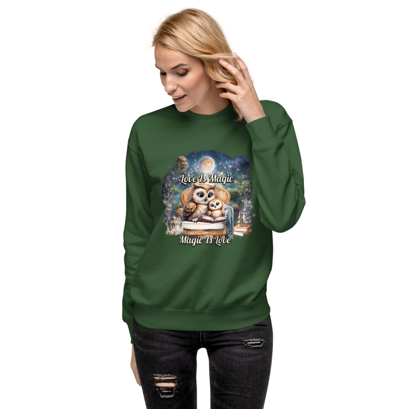 Owls Love Is Magic unisex sweatshirt