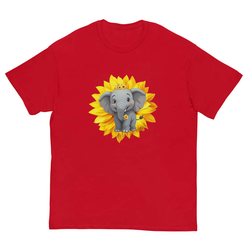 Sunflower elephant unisex tee