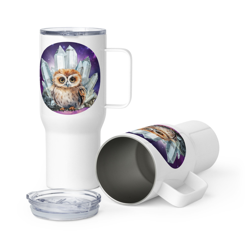 Owl Crystal travel mug