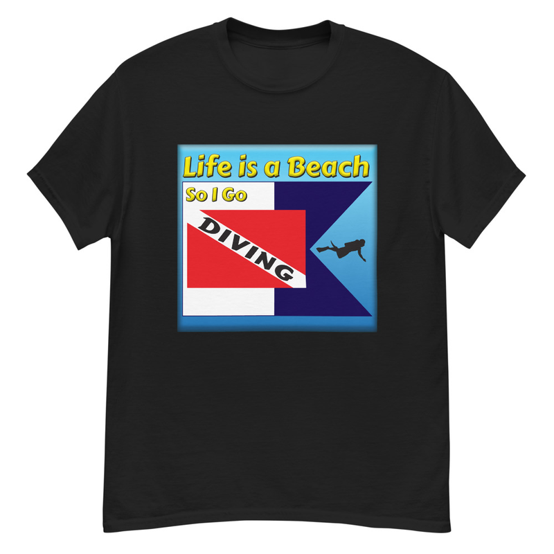 Life is a Beach Diving unisex classic tee
