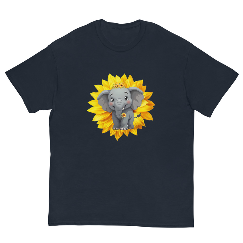 Sunflower elephant unisex tee