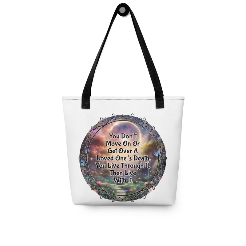 Living With Death tote bag