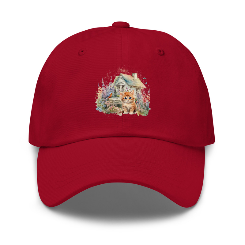 Orange stripe kitten hat