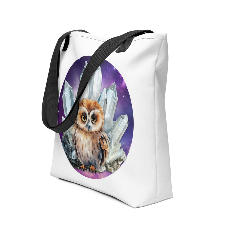 Owl Crystal tote bag