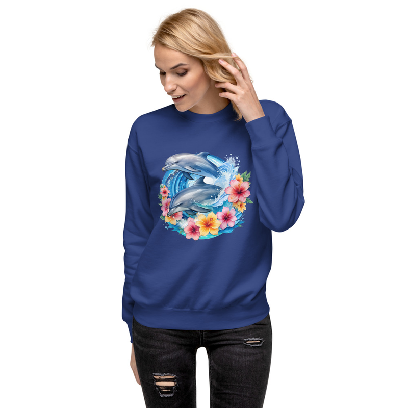 Dolphins Floral unisex sweatshirt