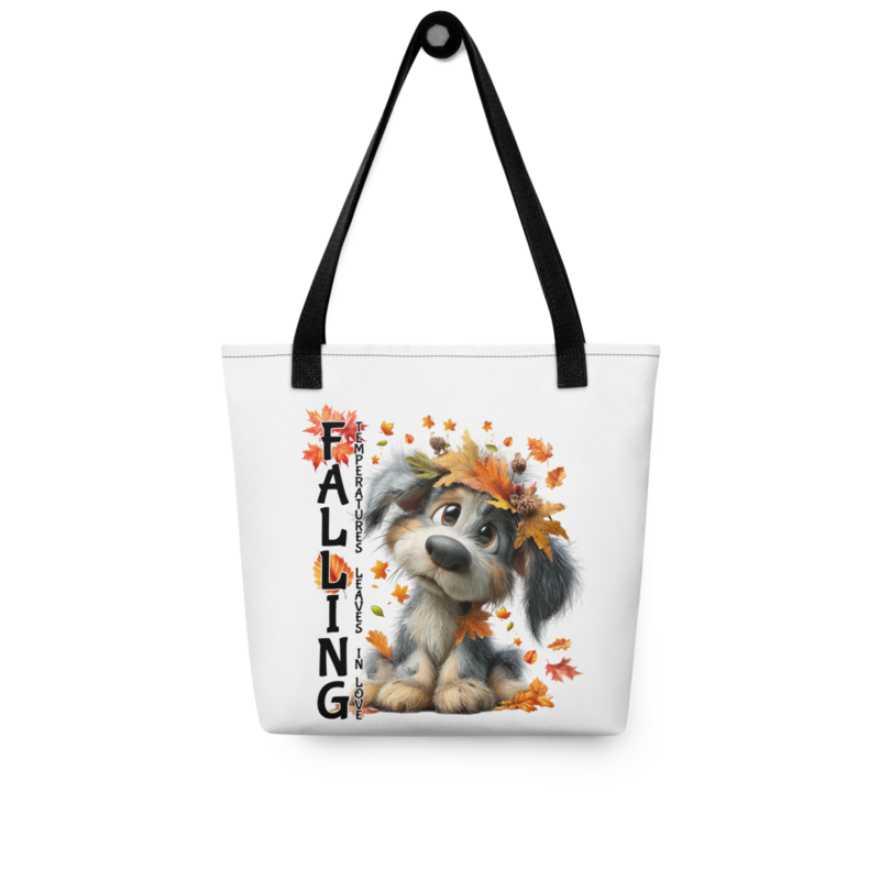 Falling Dog tote bag