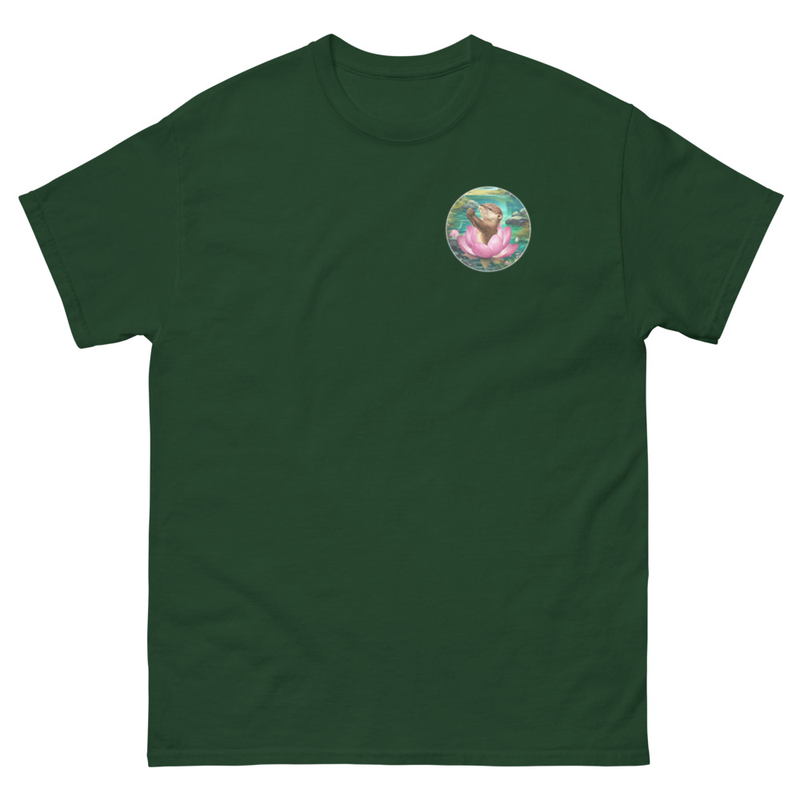 Otter Lotus unisex tee