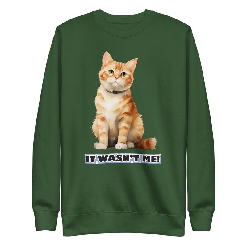 Cat It Wasn't Me unisex sweatshirt