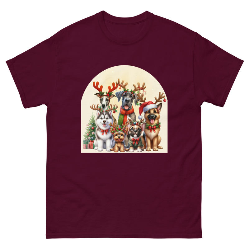 Dogs Christmas Love Unisex classic tee