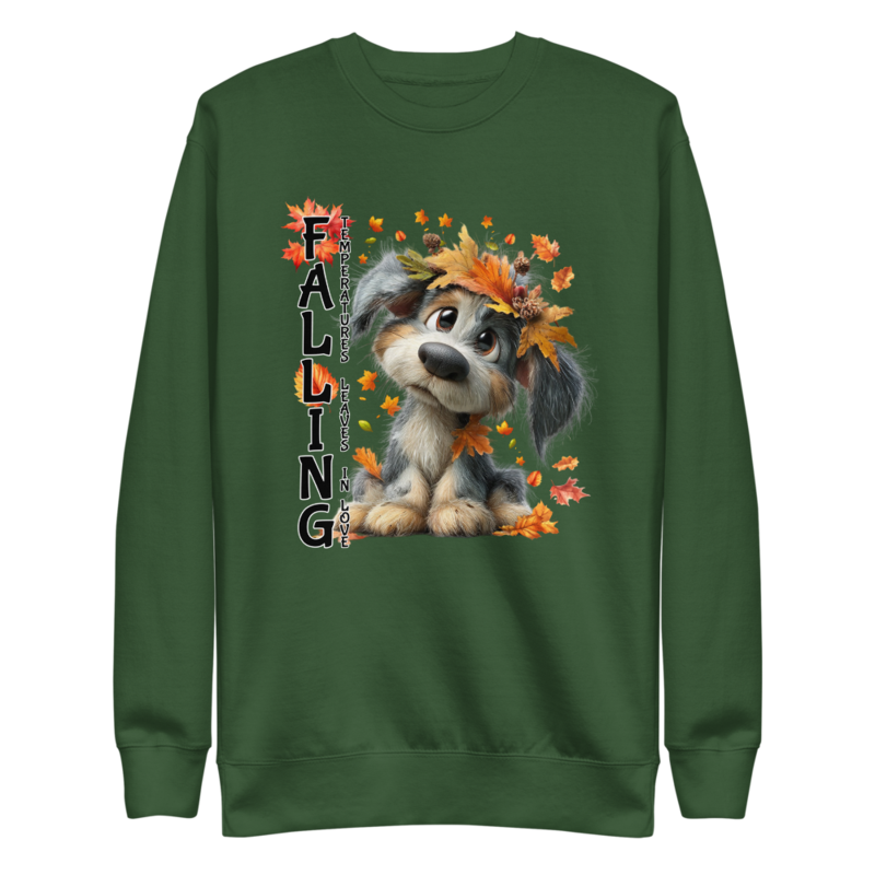 Falling Dog Unisex Premium Sweatshirt