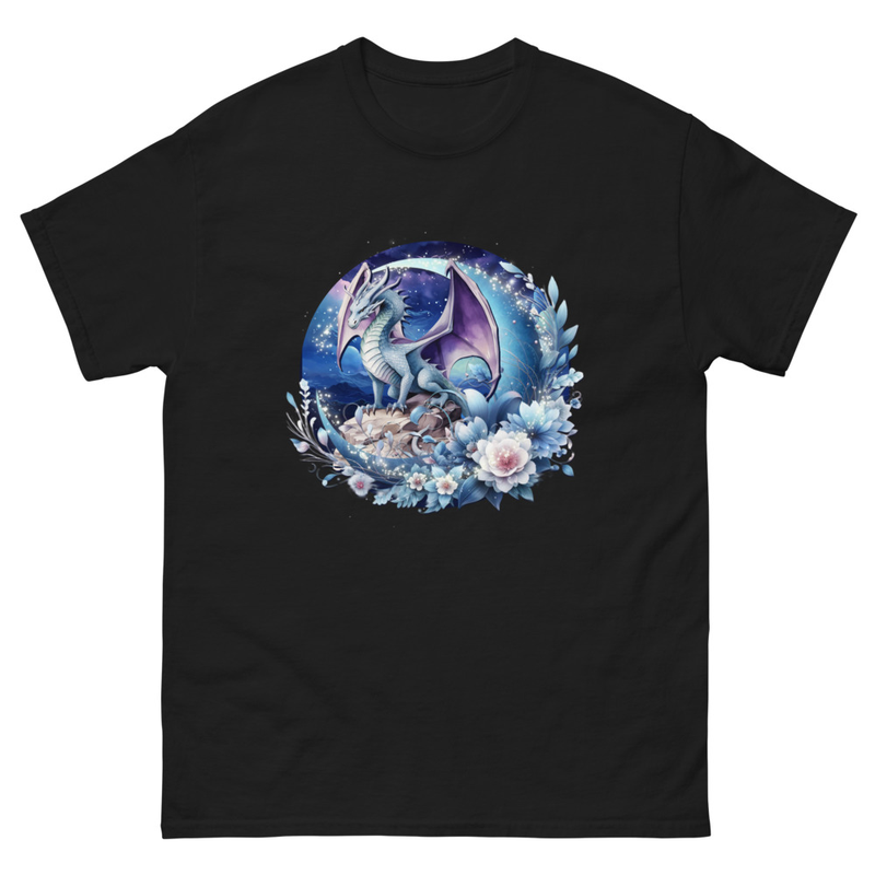 Dragon floral unisex tee