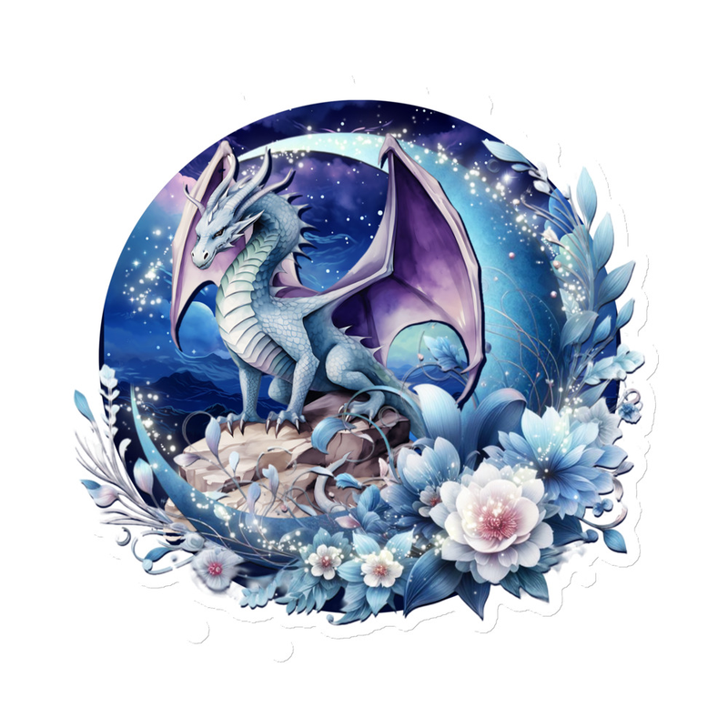 Floral Dragon Magnet