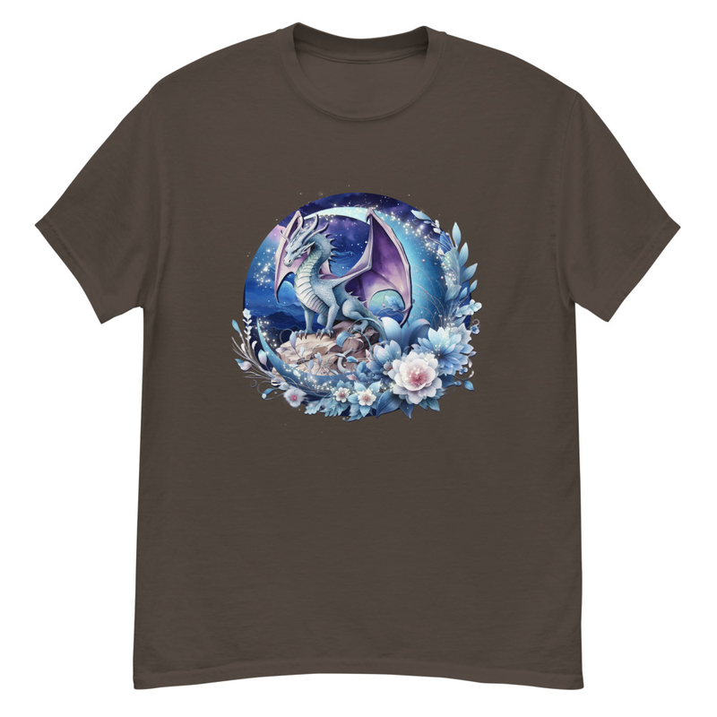 Floral dragon unisex tee