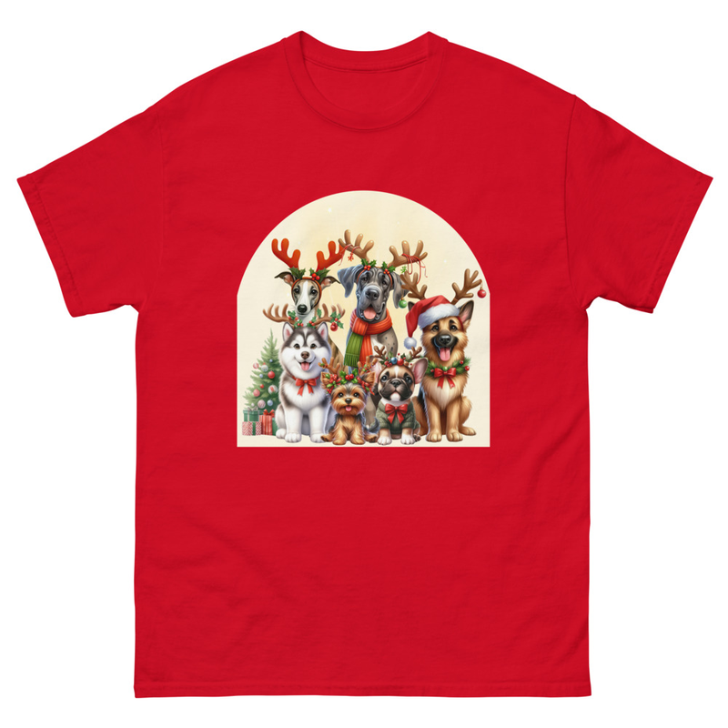 Dogs Christmas Love unisex tee