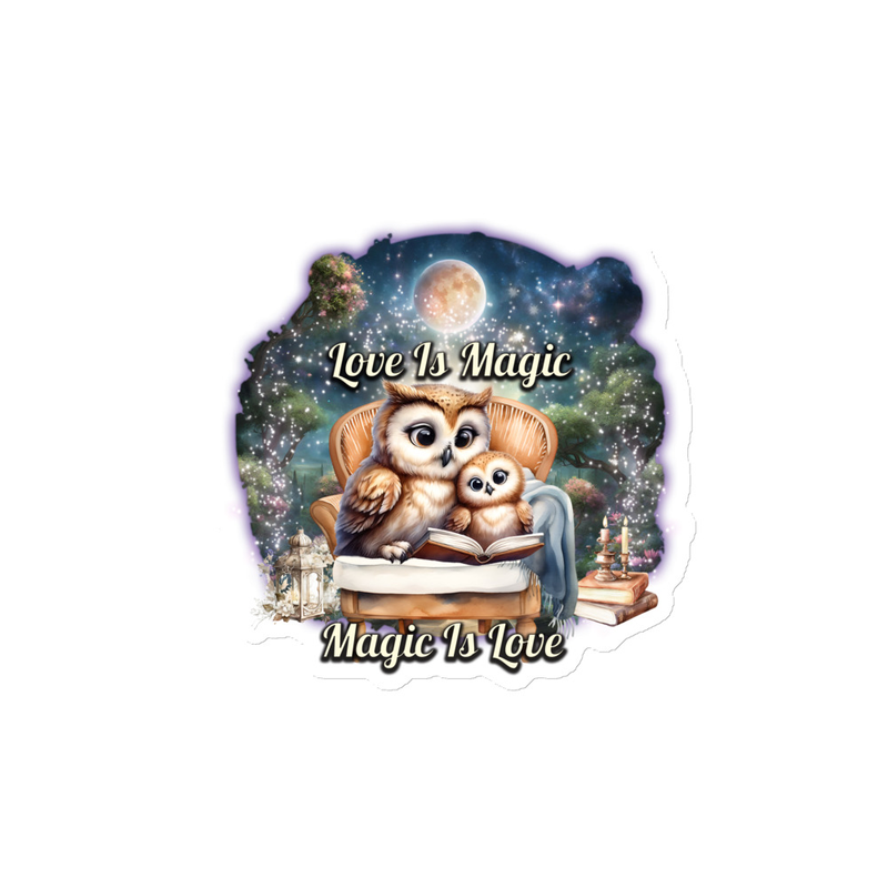 Owls Love Is Magic magnet