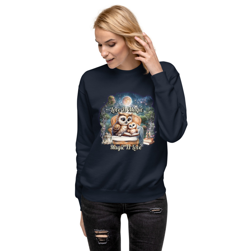 Owls Love Is Magic unisex sweatshirt