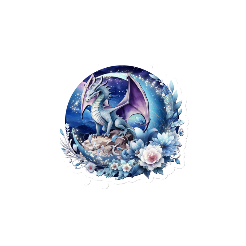 Floral Dragon Magnet