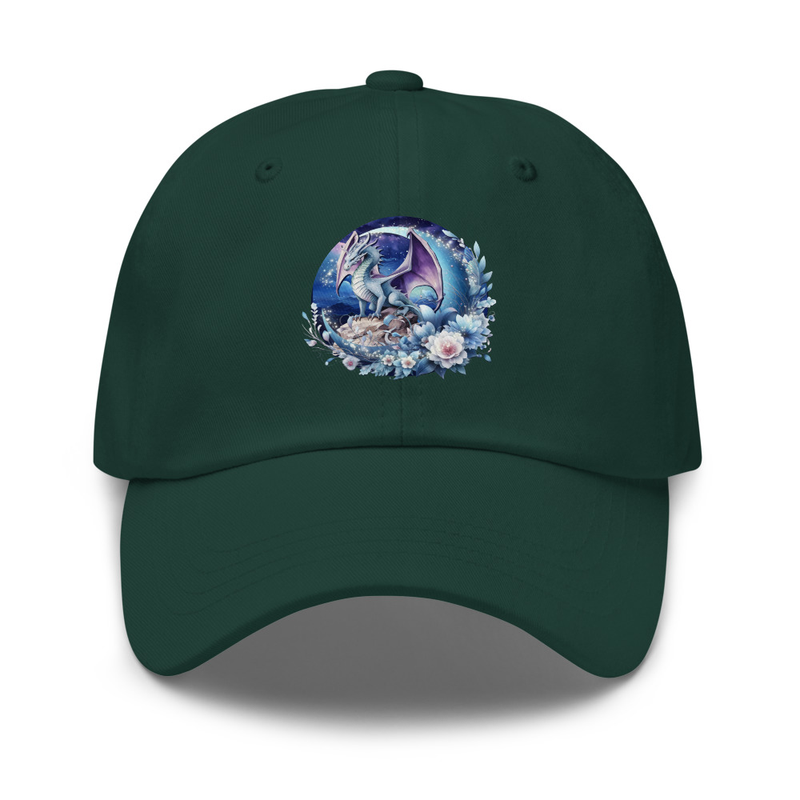 Floral dragon hat