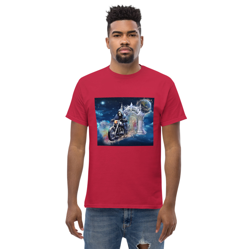 Skeleton motorcycle unisex tee