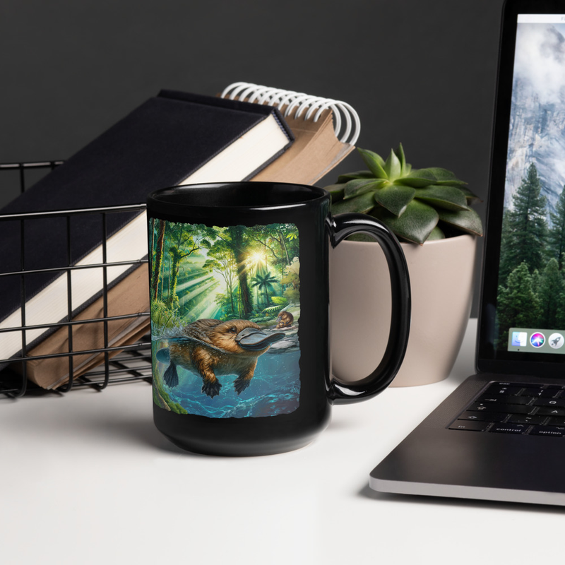 Platypus black mug