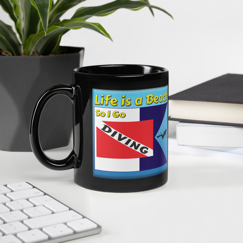 Life is a Beach Diving Mug
