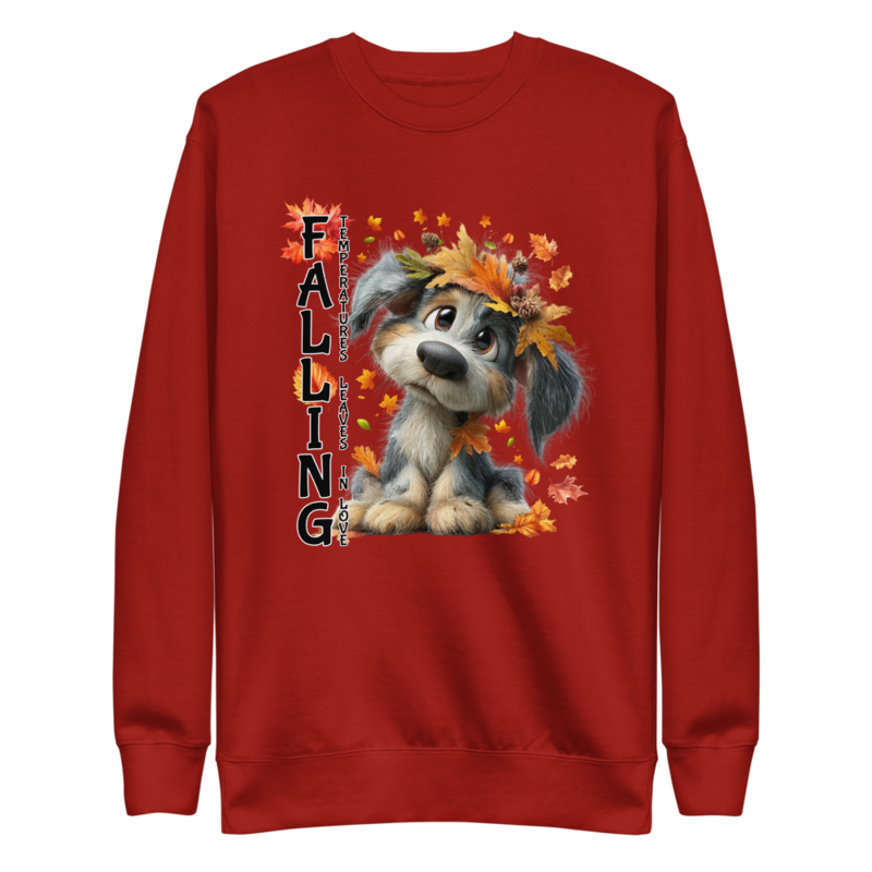 Falling Dog Unisex Premium Sweatshirt