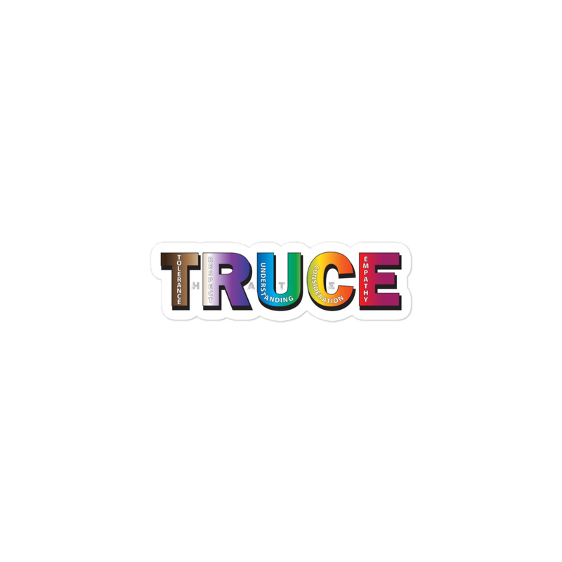 Truce against Hate Bubble-free stickers