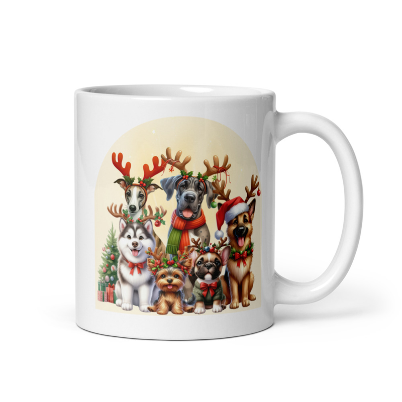 Dogs Christmas Love mug