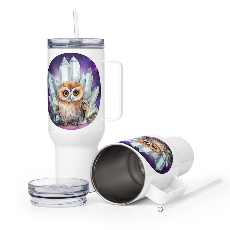 Owl Crystal travel mug