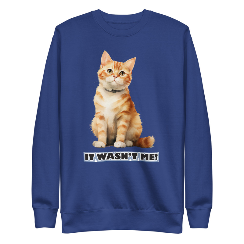Cat It Wasn't Me unisex sweatshirt