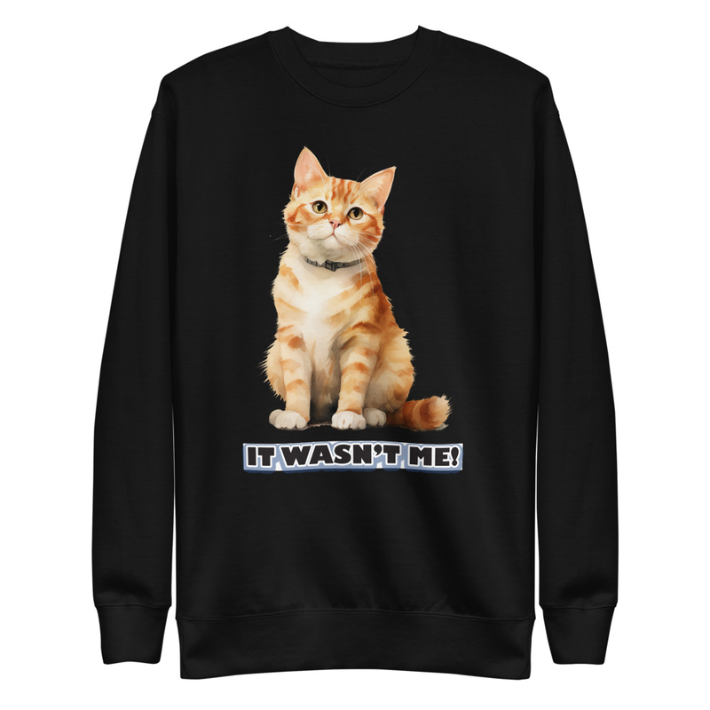 Cat It Wasn't Me unisex sweatshirt