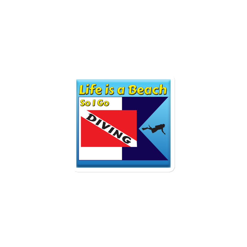 Life is a Beach Diving Magnet