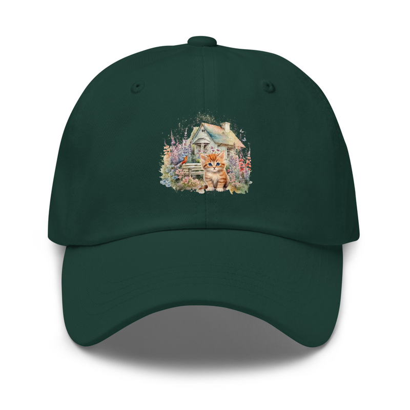 Orange stripe kitten hat