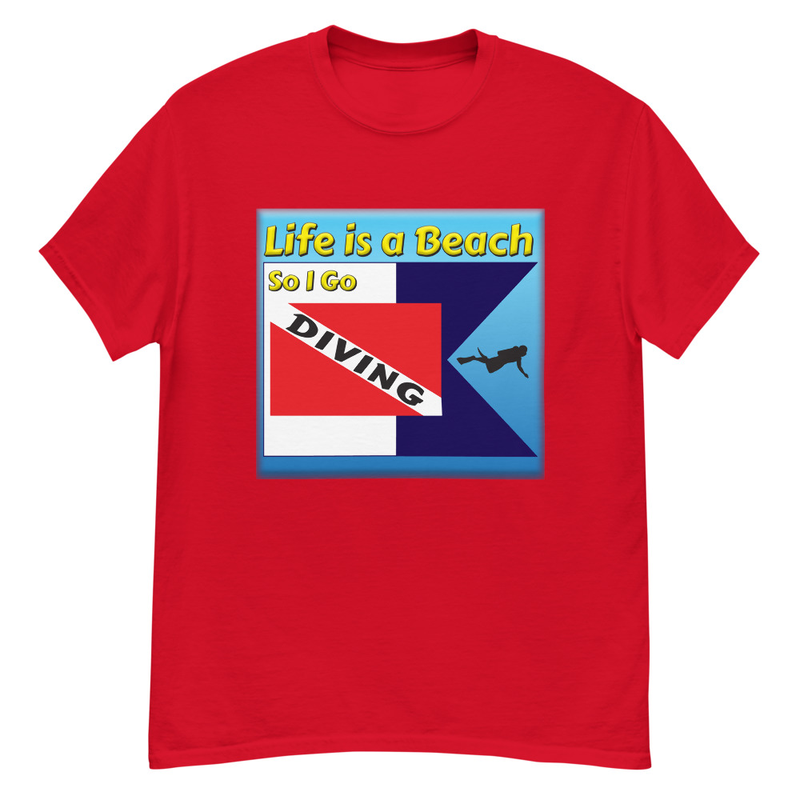 Life is a Beach Diving unisex classic tee