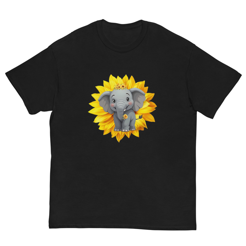 Sunflower elephant unisex tee