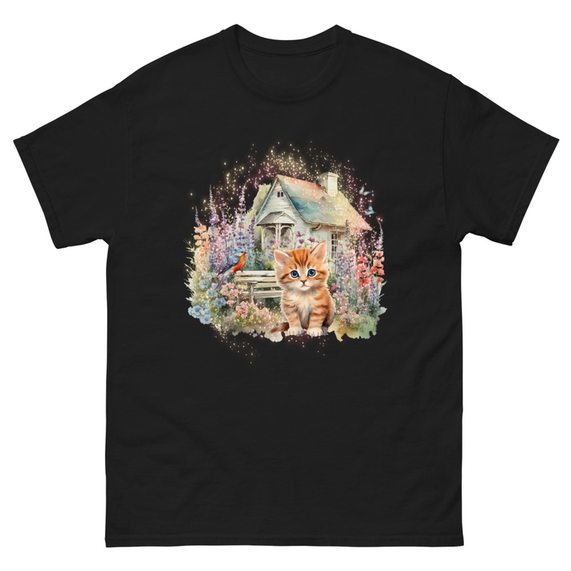 orange stripe kitten unisex tee