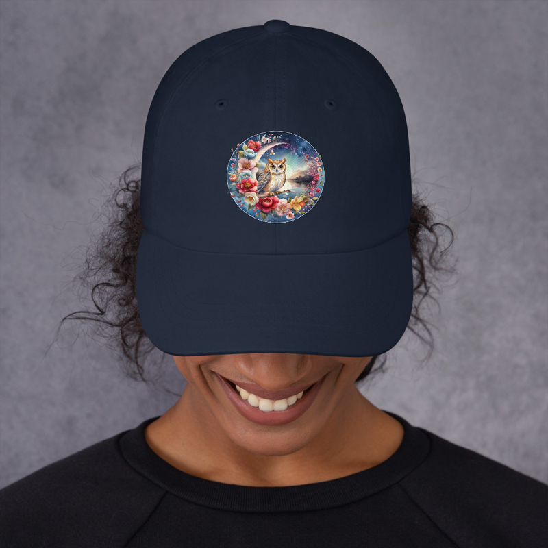 Owl Moon Floral hat