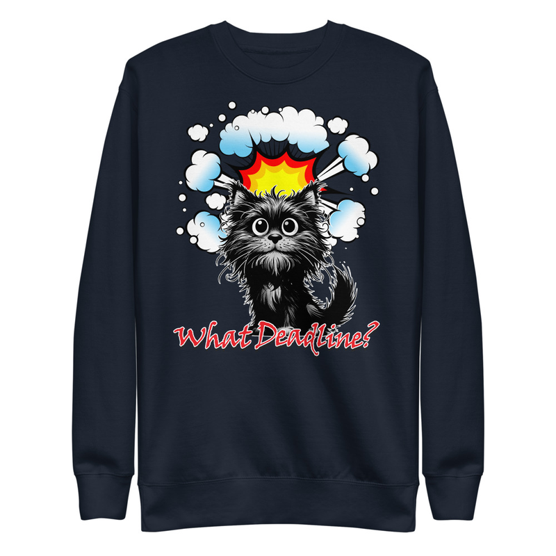 What Deadline cat unisex sweatshirt