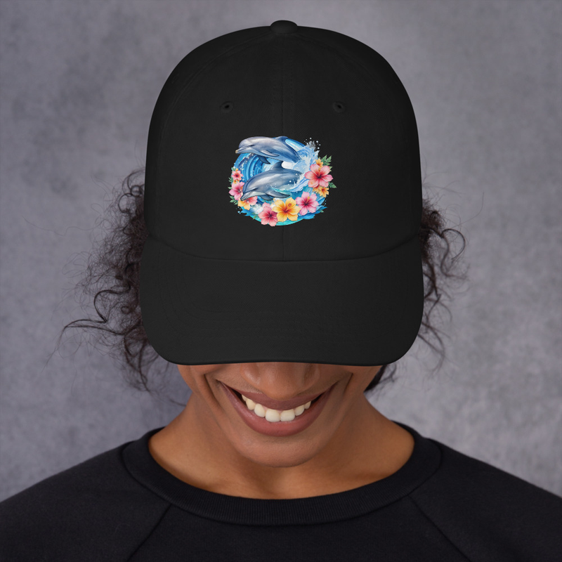Dolphins floral hat