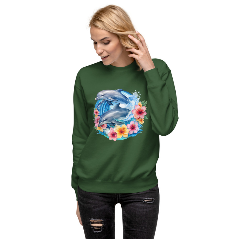 Dolphins Floral unisex sweatshirt